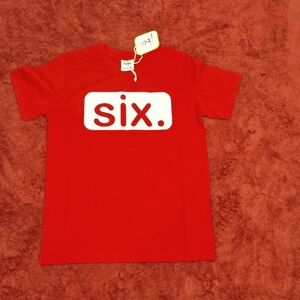 BOYS SHORT SLEEVE T- Shirt- Size 7Y - NWT color: Red